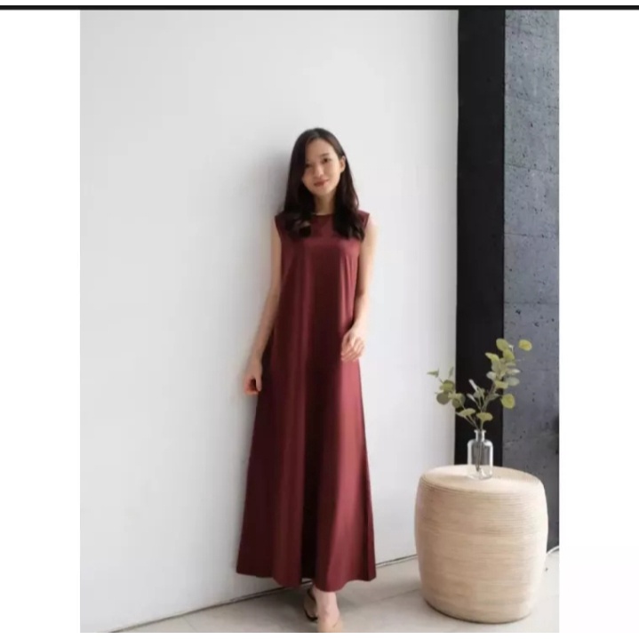INNER DRESS //INNER DRESS SPAN //INNER DRESS TANP LENGAN//OOTD INNER SPAN//INNER LONG DRESS //INNER 