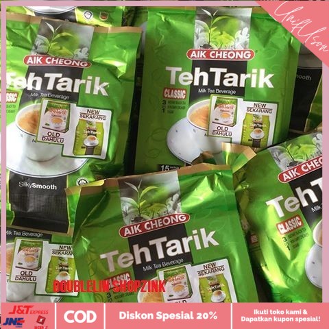 

⭐COD⭐ Teh Tarik Aik Cheong 3in1 Malaysia Instant Classic Grosir Isi 15