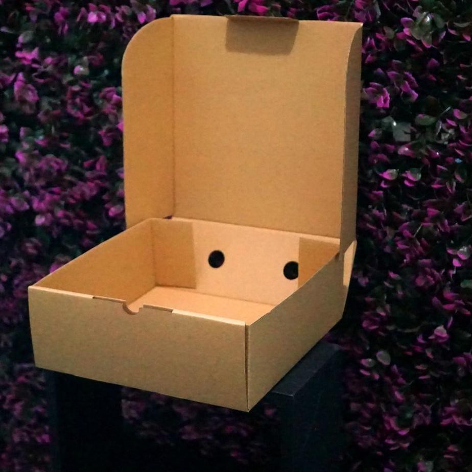 

[READY STOCK] Kotak Packaging Polos Tinggi 25 x 25 x 12 cm - Pizza Box - Bentuk Kotak