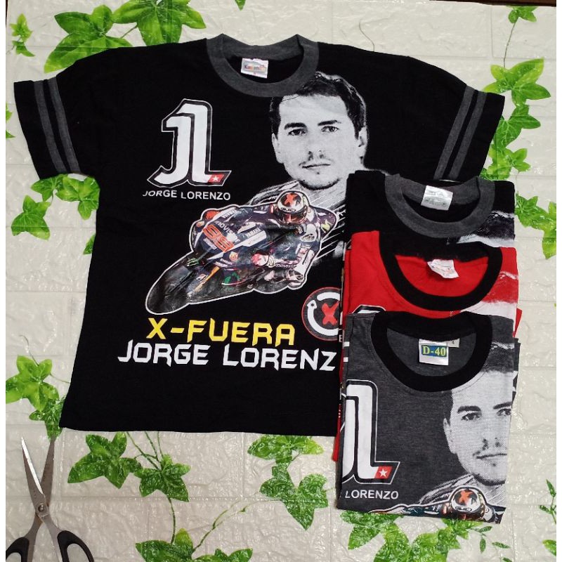 kaos motor gp anak / kaos motor gp / kaos lorenzo / kaos JL