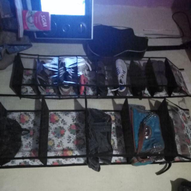 [bisa Cod] Promo Murah Set 3in1 Rak Gantung Motif Bunga Non Resleting Hbo,hso,hjo Kualitas Terbaik