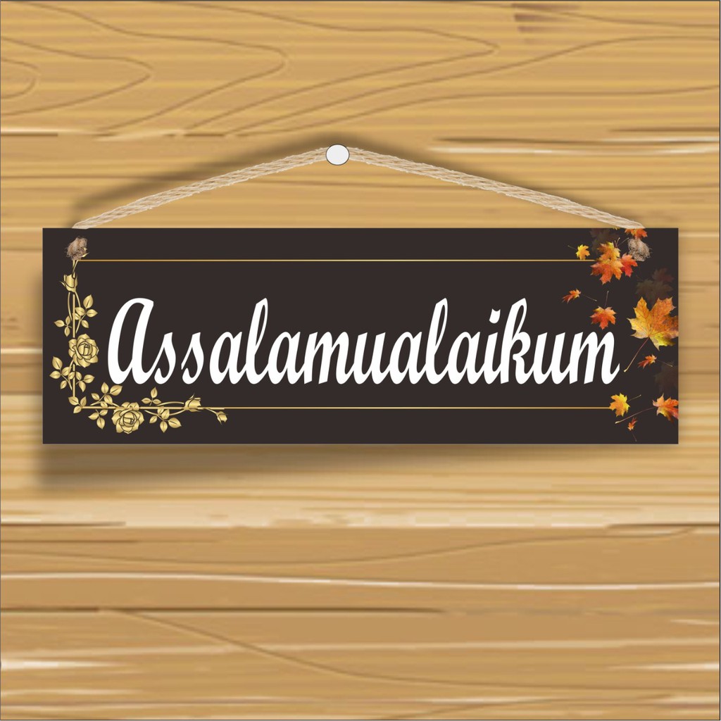 POSTER Seri salam hitam gold 10X30CM