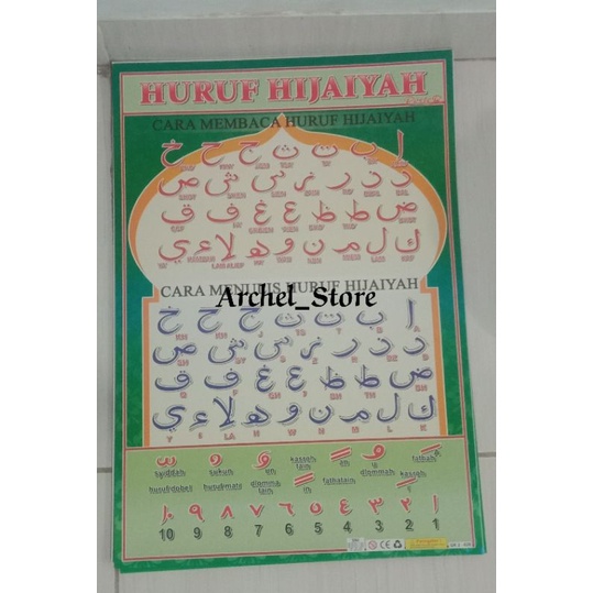 poster / poster dinding/ poster huruf hijaiyah