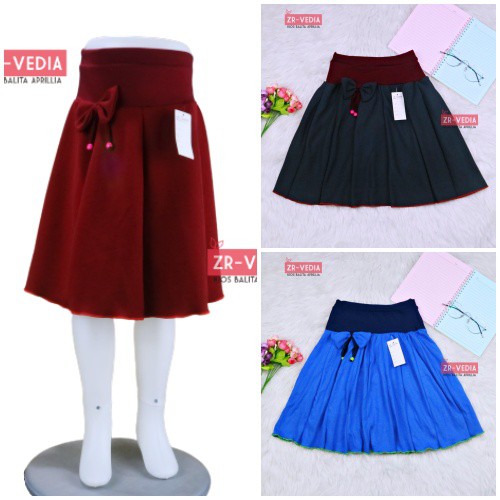 [POLOS] Rok Pita Bianca uk 6-7 Tahun / Skirt Anak Perempuan Cewek Pendek Polos Import Best Quality