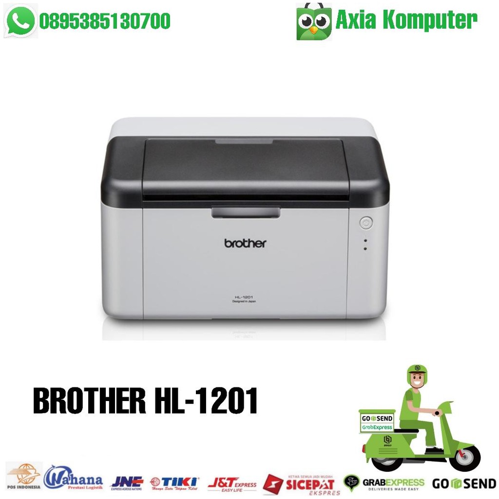 

Printer Brother HL-1201 Monochrome Original Hitam Putih HL1201 HL 1201