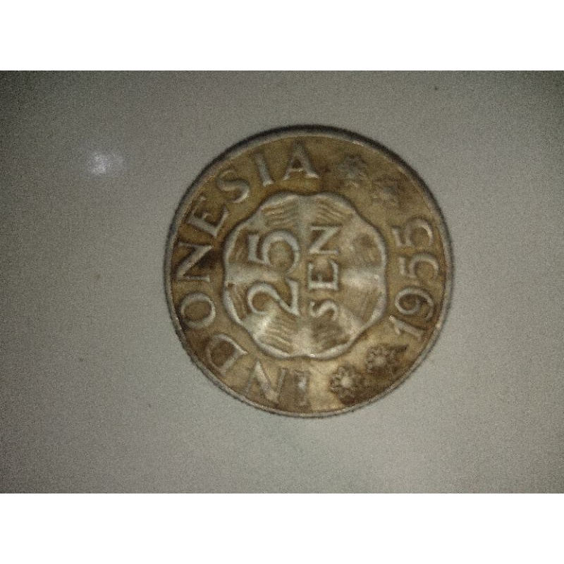 uang koin 25 sen tahun 1955