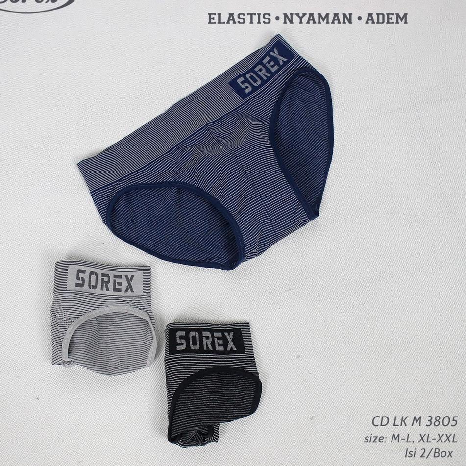 Terbaik.. ( 1 Kotak isi 2 Pcs ) Sorex Sport Cd Seamless Edition Men Anti Nyeplak CD Lk M 3805