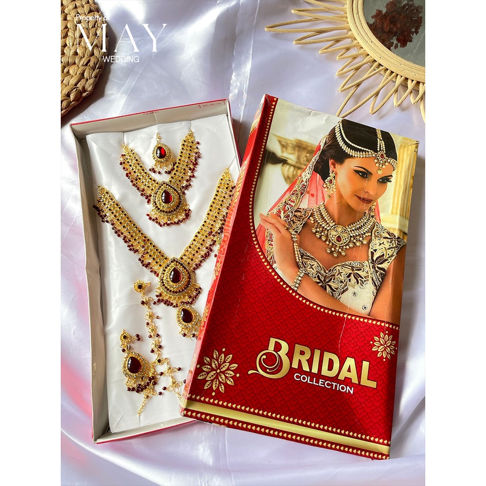 Set Bridal India / Set Kalung India Full Batu