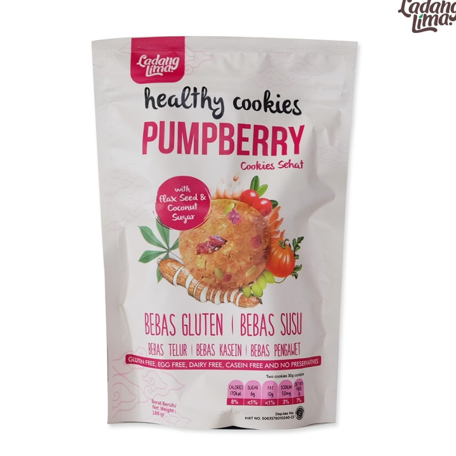 Ladang Lima, Gluten Free Pumpberry Cookies (180 gr)