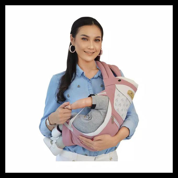 MURAH MOMS BABY Hipseat + Gendongan Bayi Ransel 7 Posisi Mildy Series