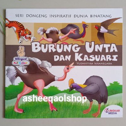 Buku Seri Dongeng Inspiratif Dunia Binatang Burung Unta Kasuari Full Colour Shopee Indonesia