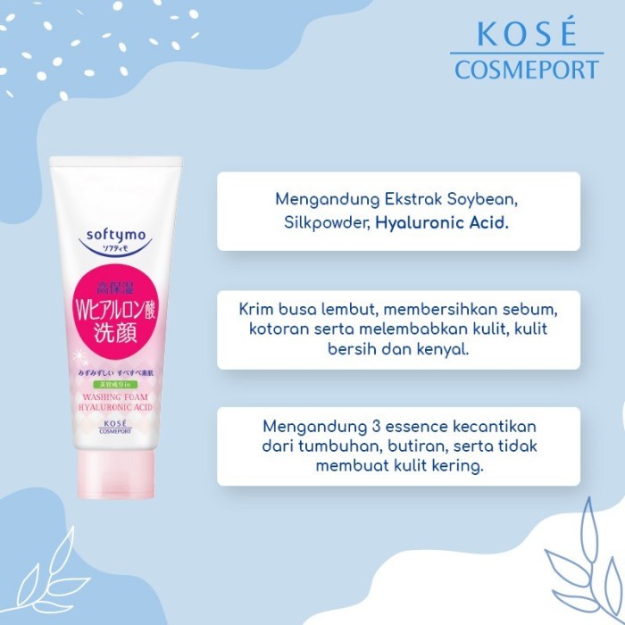 Kose Cosmeport Softymo Washing Foam Hyaluronic Acid 150Gr