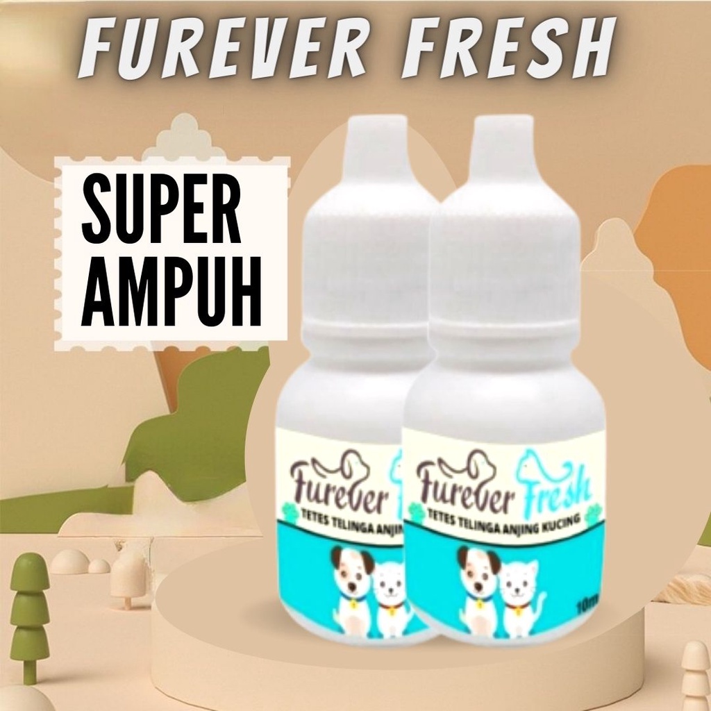 Obat Tetes Telinga Infeksi Iritasi Ear Anjing Kucing Super Ampuh Aman Untuk Kitten FEZONE