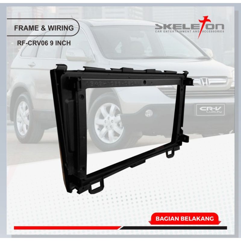 FRAME HEAD UNIT ANDROID 9 INCH HONDA CRV 2006 UP SKT-PFCRV06- 9 INCH