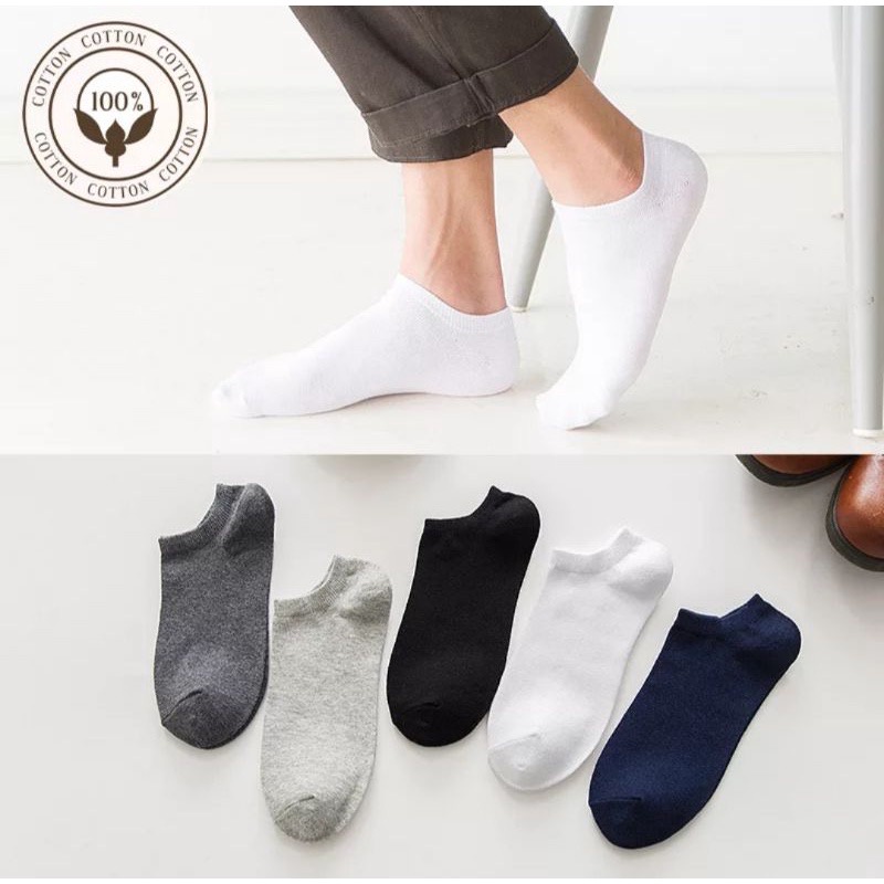 Kaos Kaki COWOK Pendek Semata Kaki / Kaos Kaki Kerja PRIA POLOS - LPM Shop