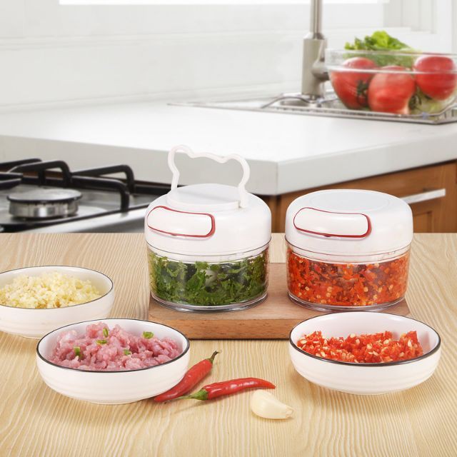 Mini Speedy Chopper - Blender Tangan Tarik Manual Pemotong Pencacah Serbaguna Sayur Buah Dan Daging