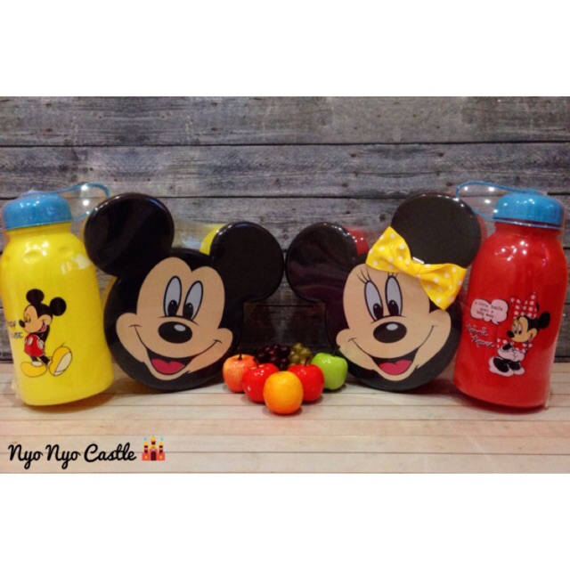 Set Lunch Box + Botol Minum Disney Mickey & Minnie Mouse