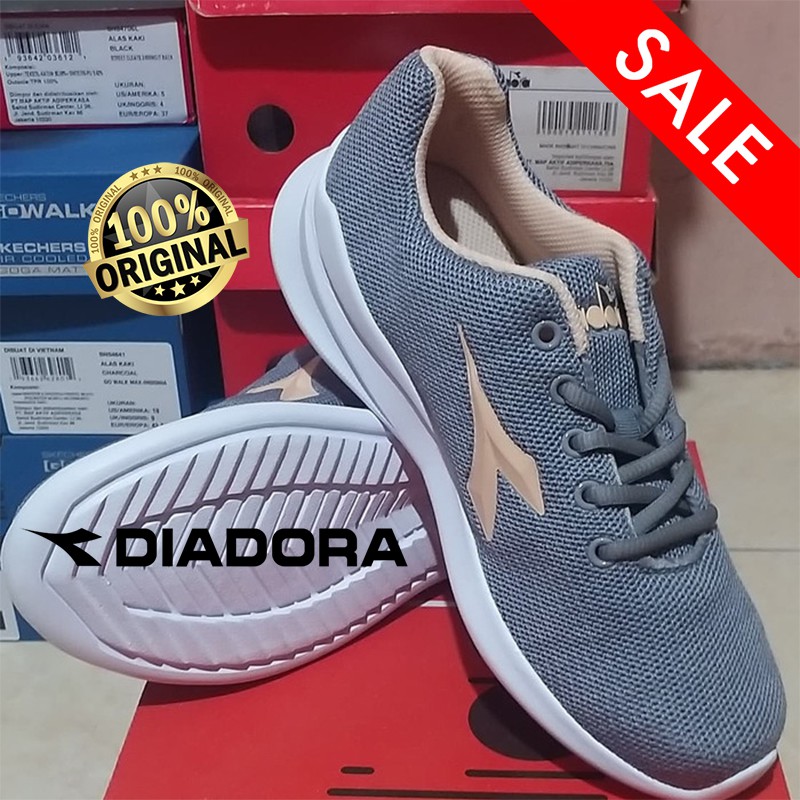 Sepatu Running Wanita Diadora Gori DIAX8F1109GN - Abu-abu ORI