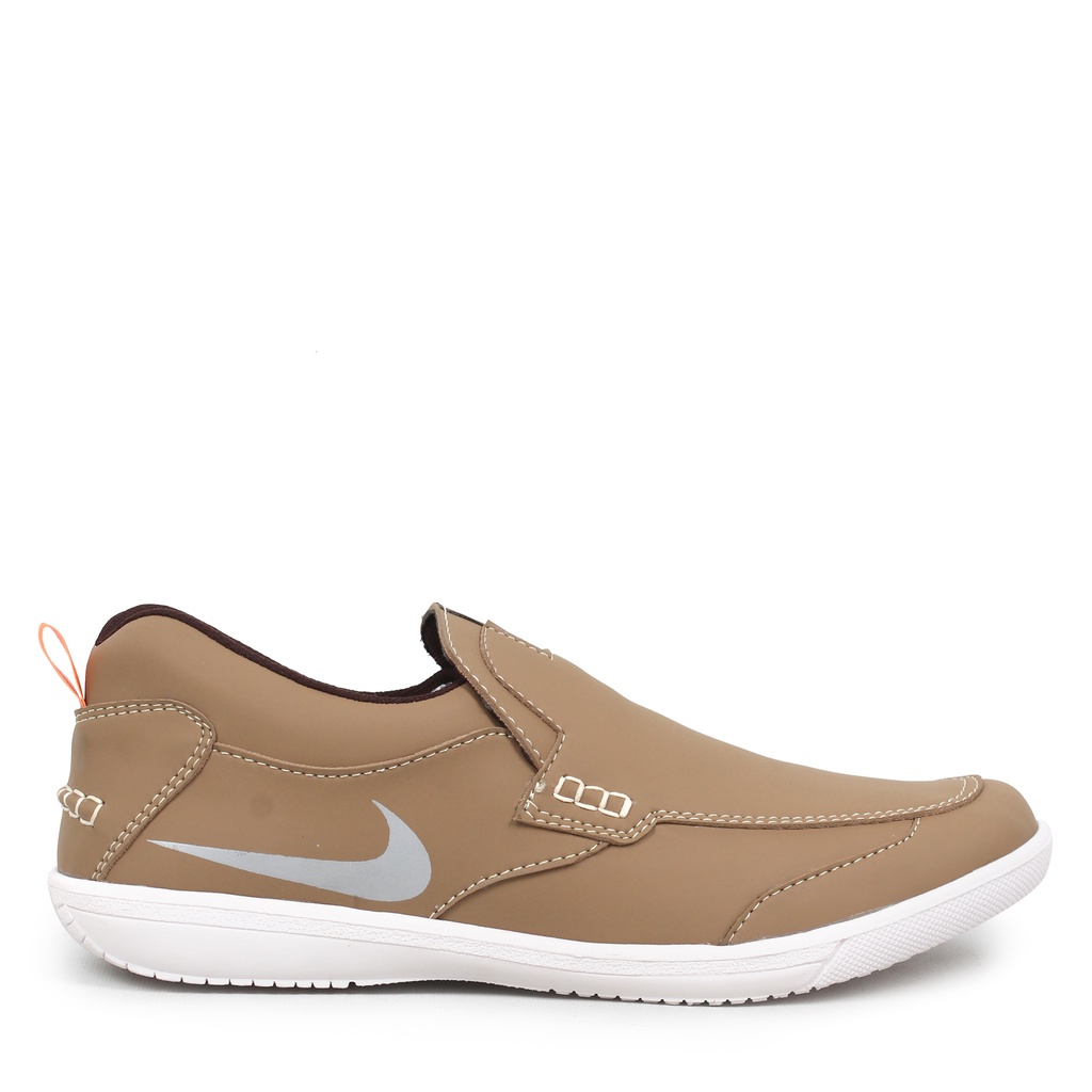 SALE!! Sepatu Cowok Nike Boston Cream Slip On Casual Kerja Santai Shoes Pria Selop Murah