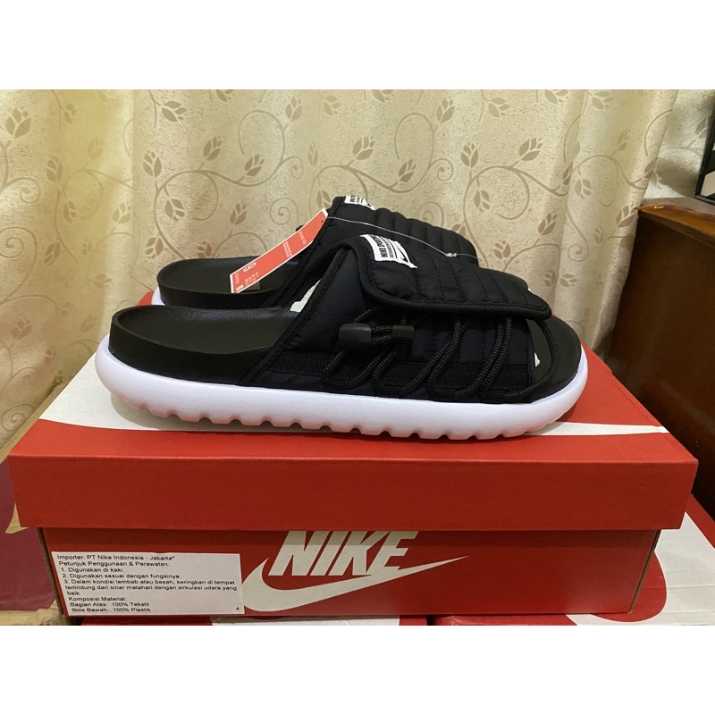 nike asuna 2 slide black white