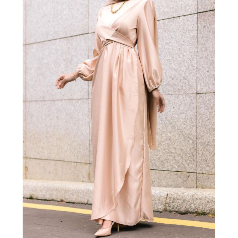 dress in silk