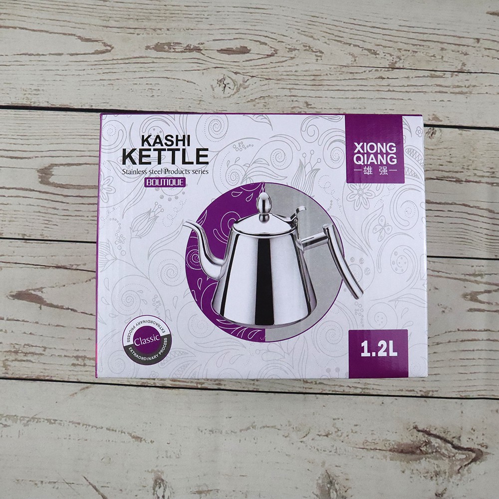 OneTwoCups Teko Air Teh Kopi Water Kettle Teapot 1.2L with Filter - Golden