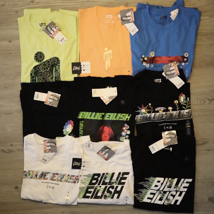 UNIQLO UT x BILLIE EILISH x TAKASHI MURAKAMI STOCK BUKAN PO