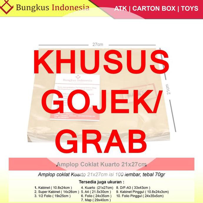 

Amplop Coklat Kuarto HEMAT