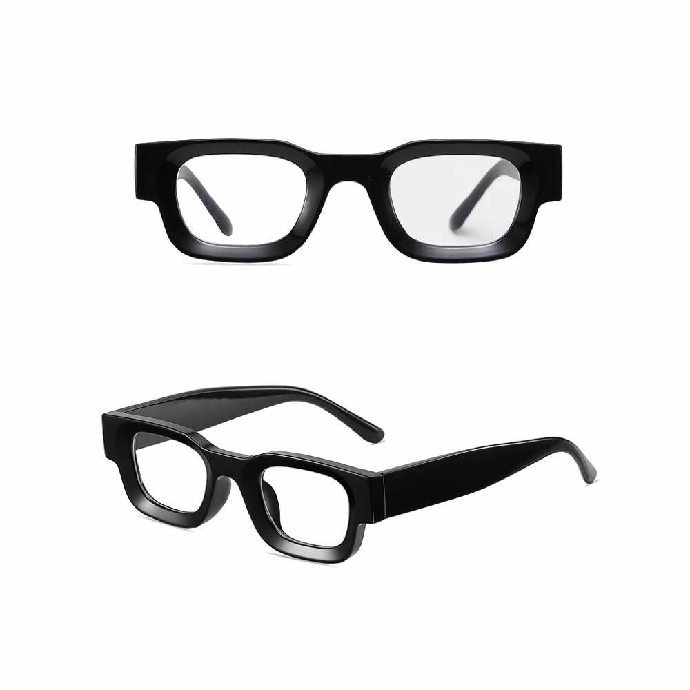 Kacamata [ Hitam Transparan ] Anti Radiasi - Glasses Pria &amp; Wanita Korea - HM8105