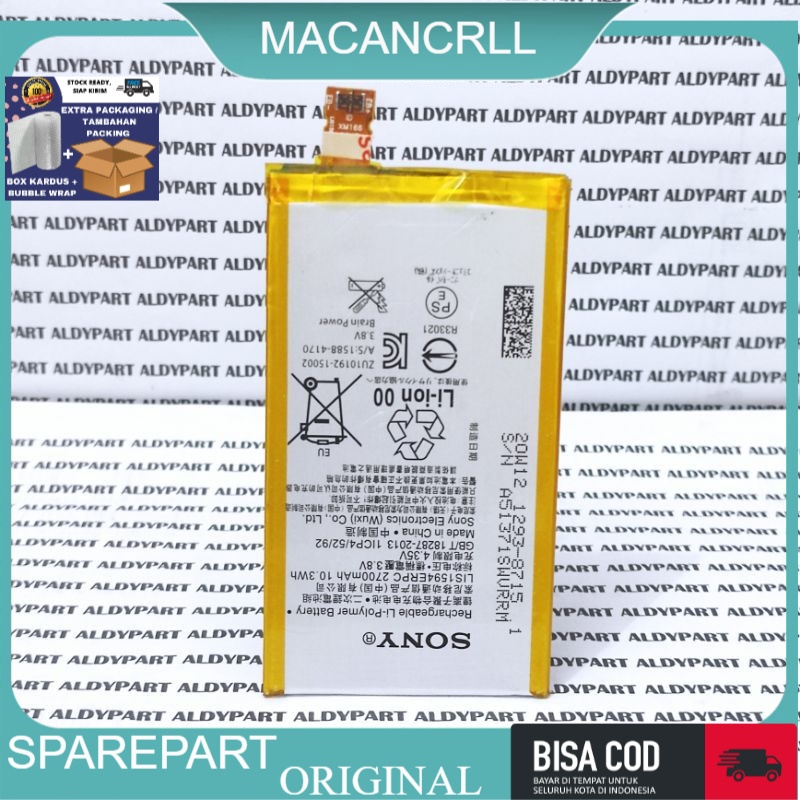 Baterai Batre Battery Sony Xperia X Compact | Sony Xperia Z5 Compact LIS1594ERPC