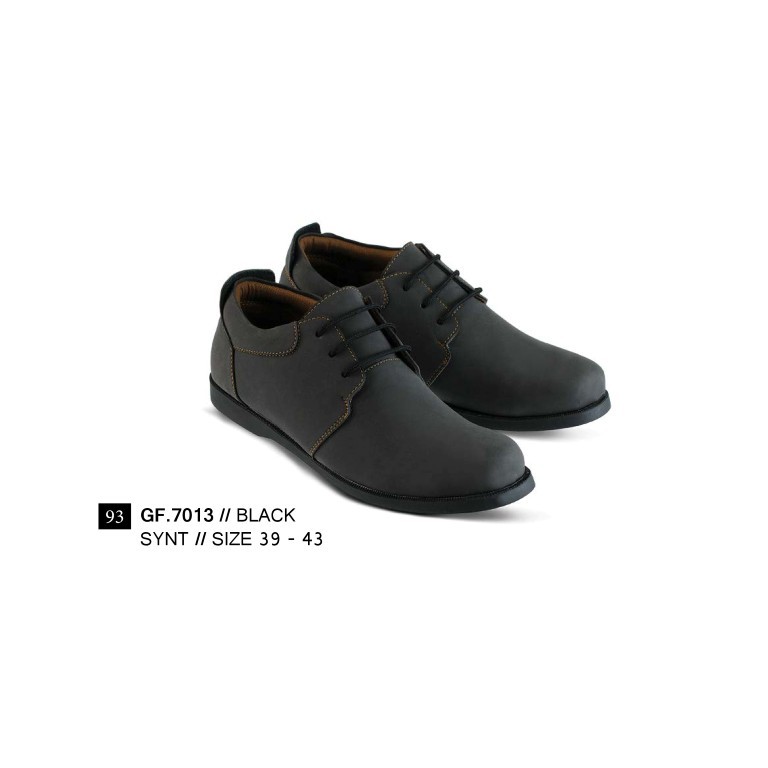 SEPATU SNEAKERS PRIA BLACK 39 sd 43 GF7013 GF