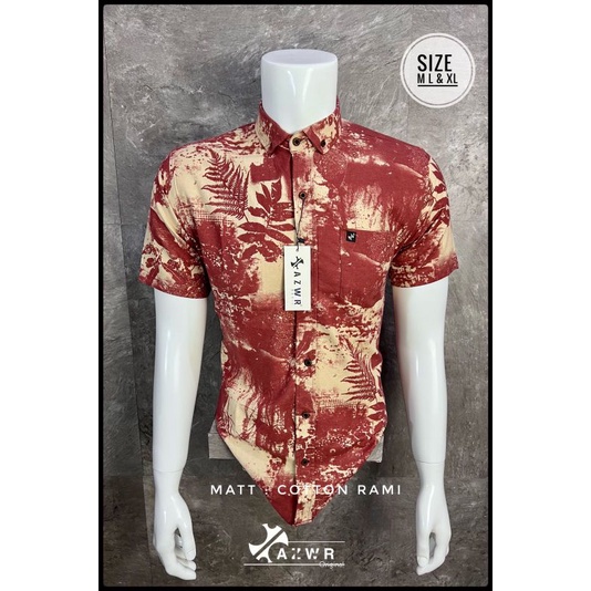 kemeja  motif pria(distro)