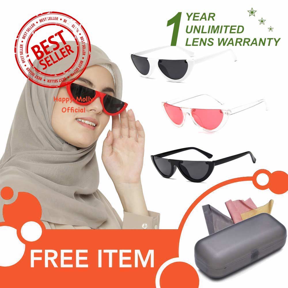 Anti UV Sunglasses Eye Cat - Kacamata Pria &amp; Wanita - HMSH ( Group )