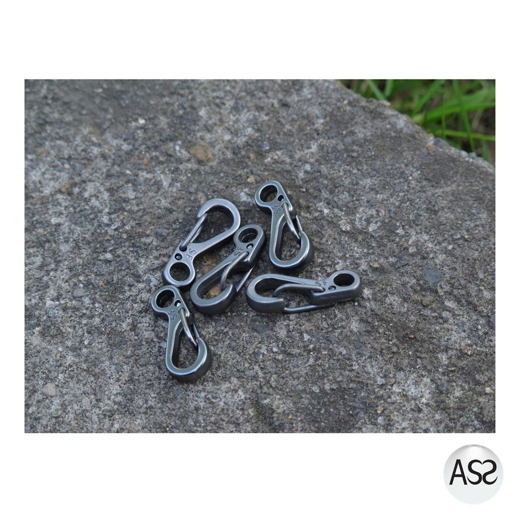 ASS Shop - Mini Spring Keychain Hanging Buckle Quickly Key Ring Carabiner / Alat Bantu Tali