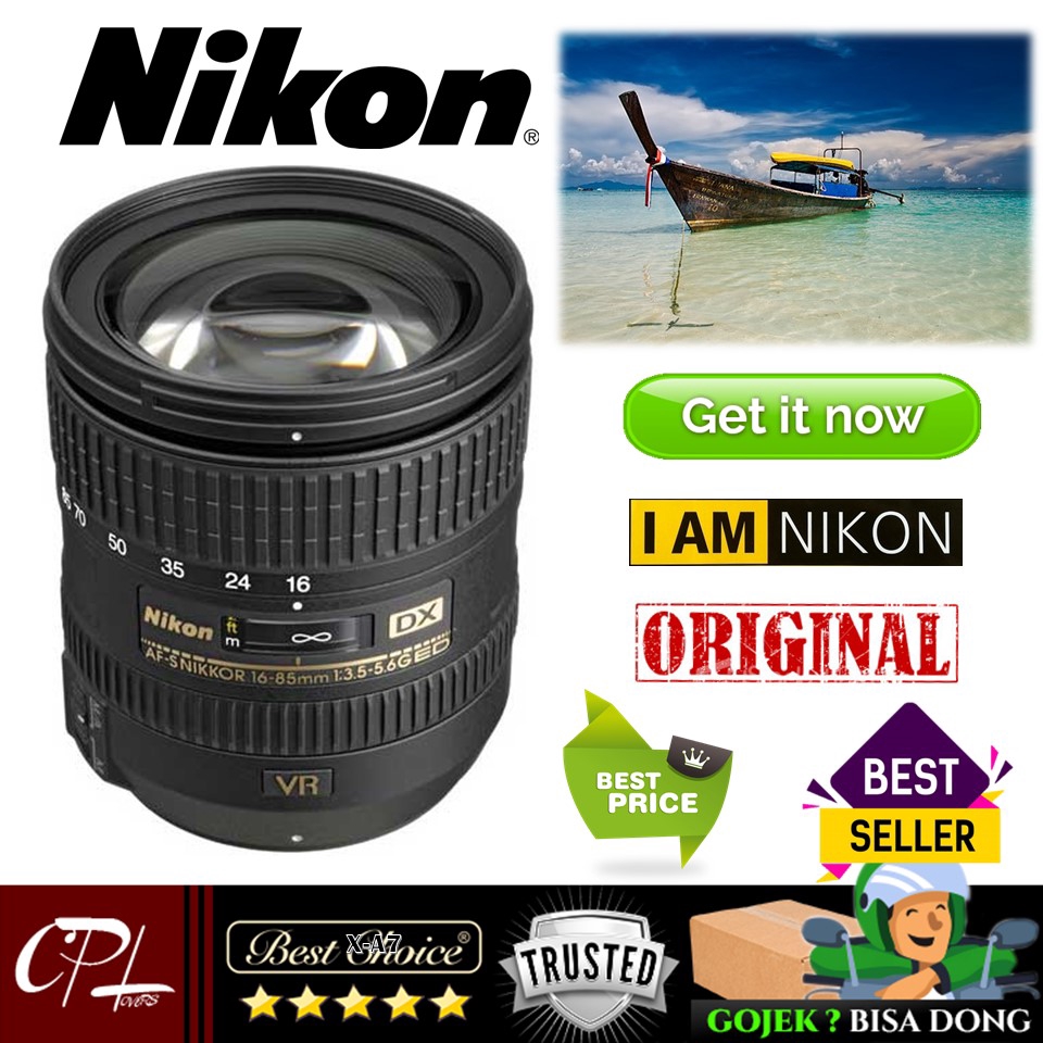 Nikon Af S 16 85mm F 3 5 5 6g Ed Dx Vr Shopee Indonesia