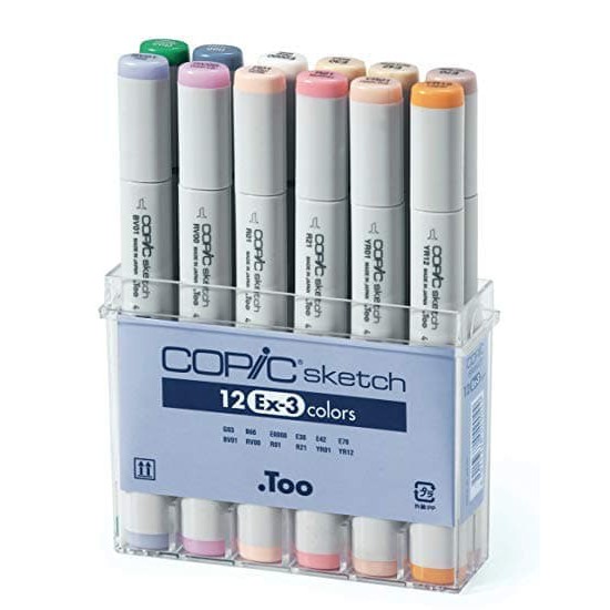 

COPIC Sketch Marker 12 Colour Set EX-3