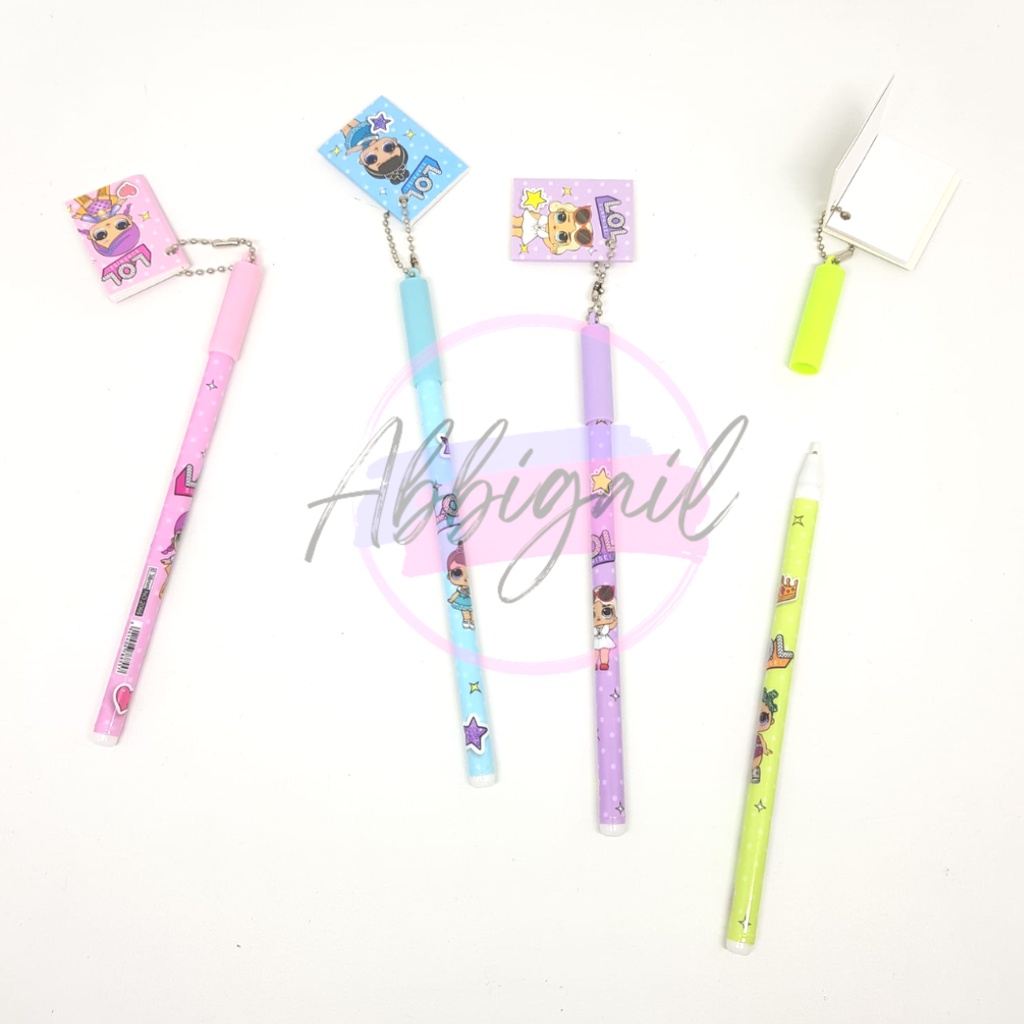𝘈𝘉𝘎✰ Pulpen Gel / Pulpen Tinta Cair / Alat Tulis / Perlengkapan Sekolah / Lucu Karakter BTS BT21 Skateboard 1229