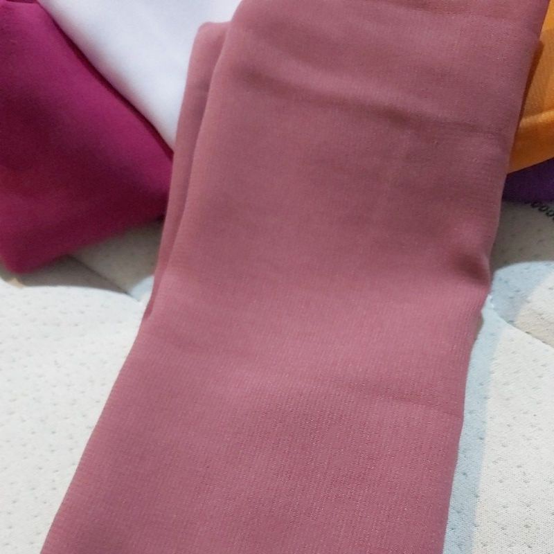 selendang sifon-10 ungu dusty
