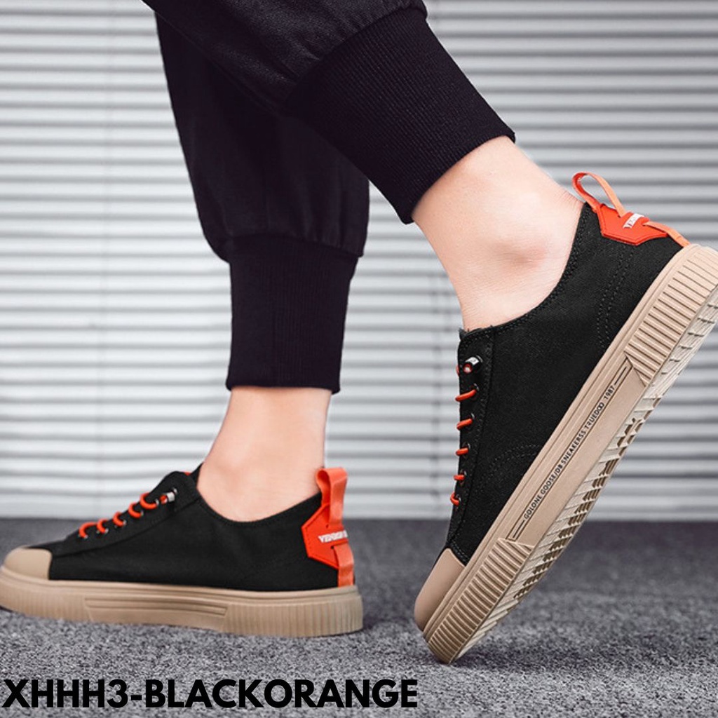 SEPATU SNEAKERS PRIA MODERN TERBARU 2022 SIMPLE CASUAL KUALITAS IMPORT HHH3