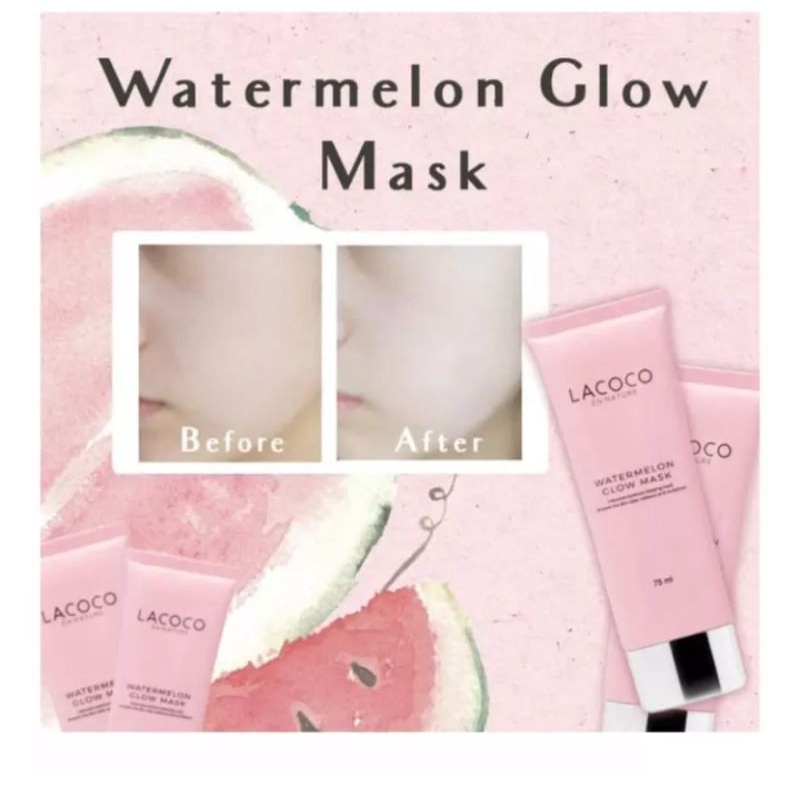 watermelon glow mask dari lococo