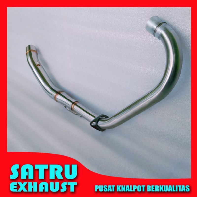 Pipa leheran knalpot full bending Megapro Primus - Megapro lama full stainless Honda gl max pro