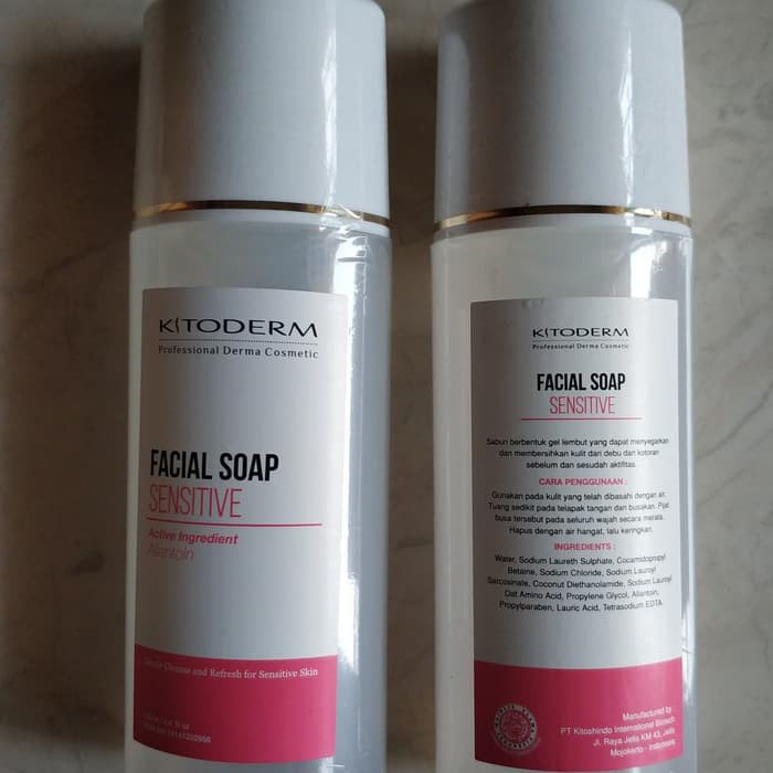 KITODERM FACIAL SOAP SENSITIVE | SABUN KULIT WAJAH SENSITIF BPOM