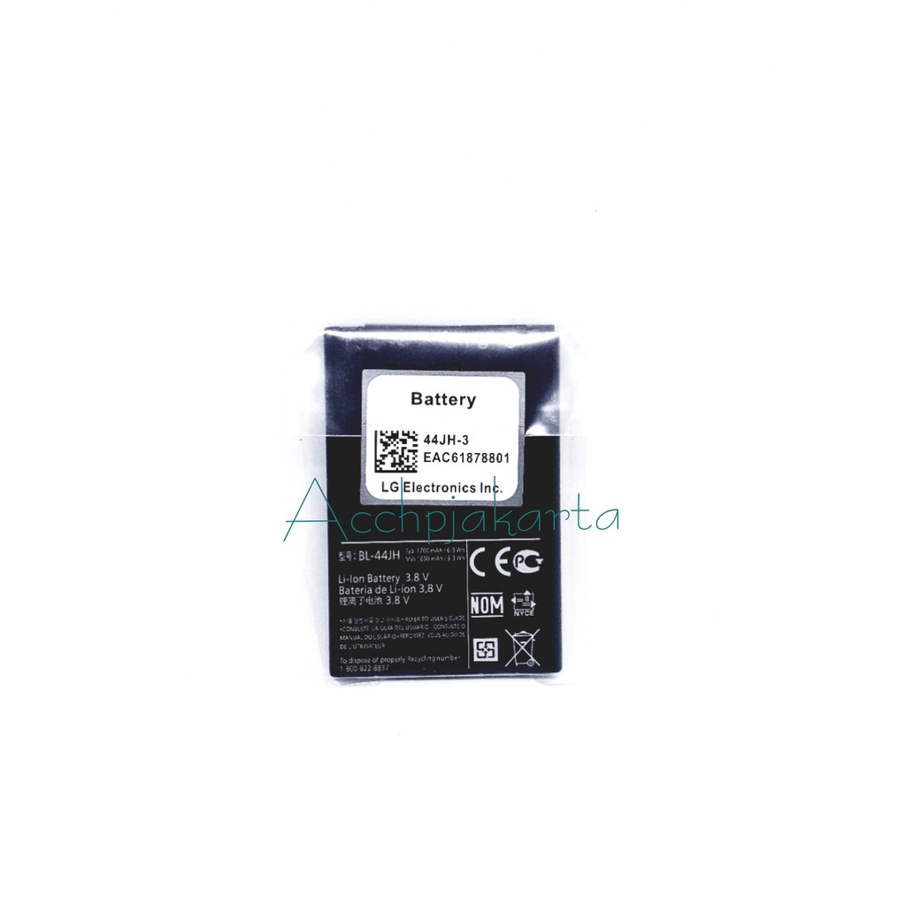 Baterai Batre LG Optimus L5 BL-44JH Original 100% - Batrei Battery LG Optimus L5 BL44JH Ori