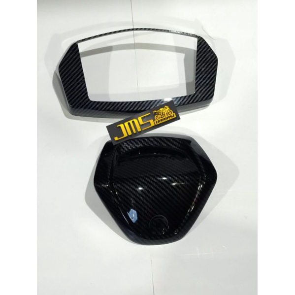 cover tutup carbon stang atas dan speedo meter nmax new paket zoro