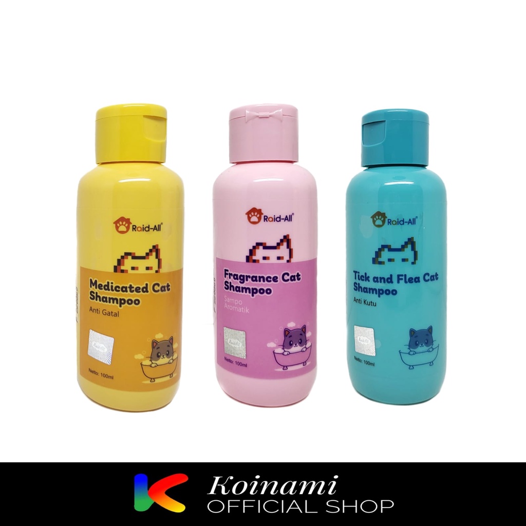 Shampo Kutu Kucing / Shampo Jamur Kucing / Shampo Wangi Kucing / Grooming / Raid All