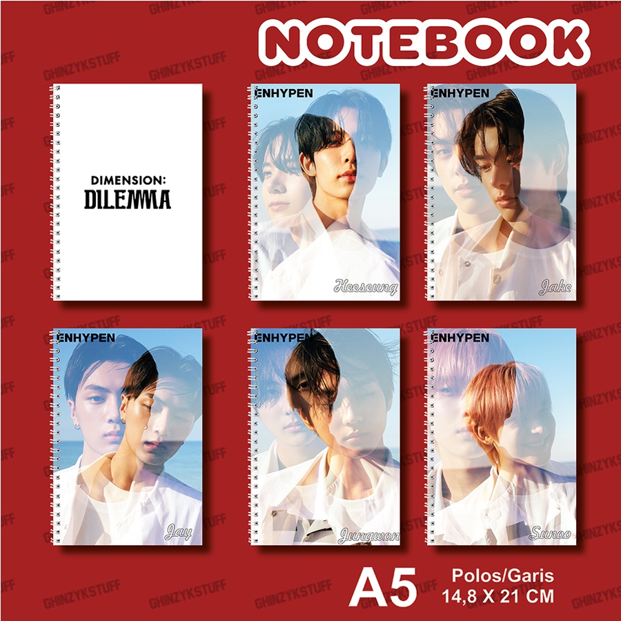

Notebook KPOP ENHYPEN DIMENSION - DILEMMA ODYSSEUS Ver Ukuran A5 14,6 cm x 21 cm Seri 1