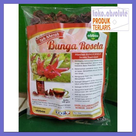 

6E64S6- Teh Seduh Bunga Rosella Merah Rosela Merah 100 Gram 76Rdy-