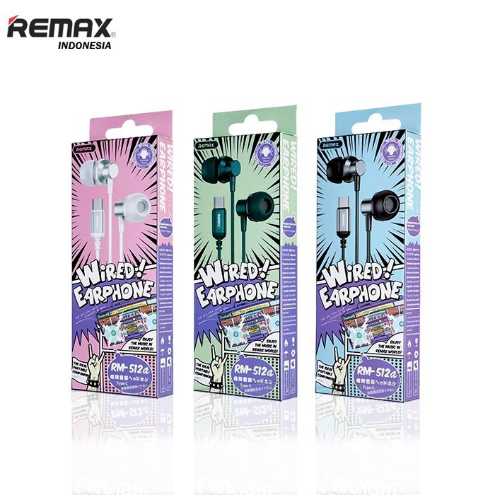 REMAX EARPHONE RM 512A TYPE C