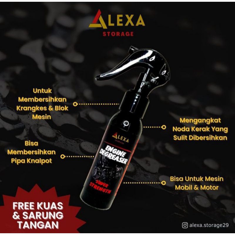Pembersih Kerak Mesin - Cairan Pembersih Mesin - Detailing Mesin - Engine Degreaser (Alexa Degreaser
