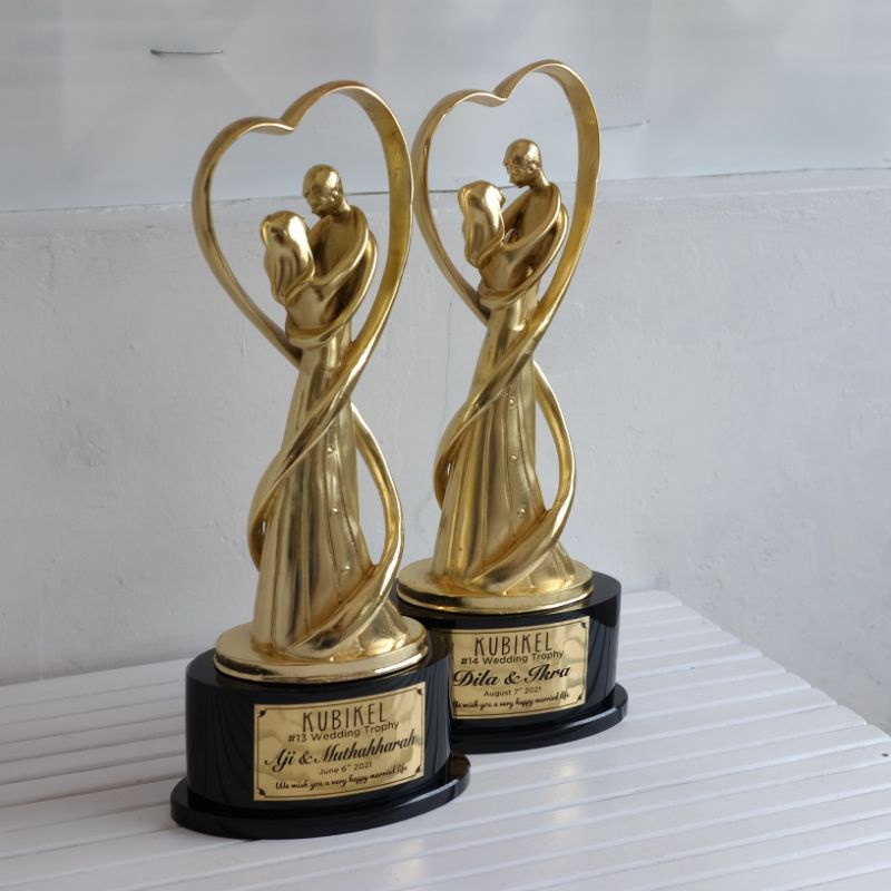 WEDDING TROPHY//TROPHY WEDDING//PIALA BERGILIR//FINISHING CHROME